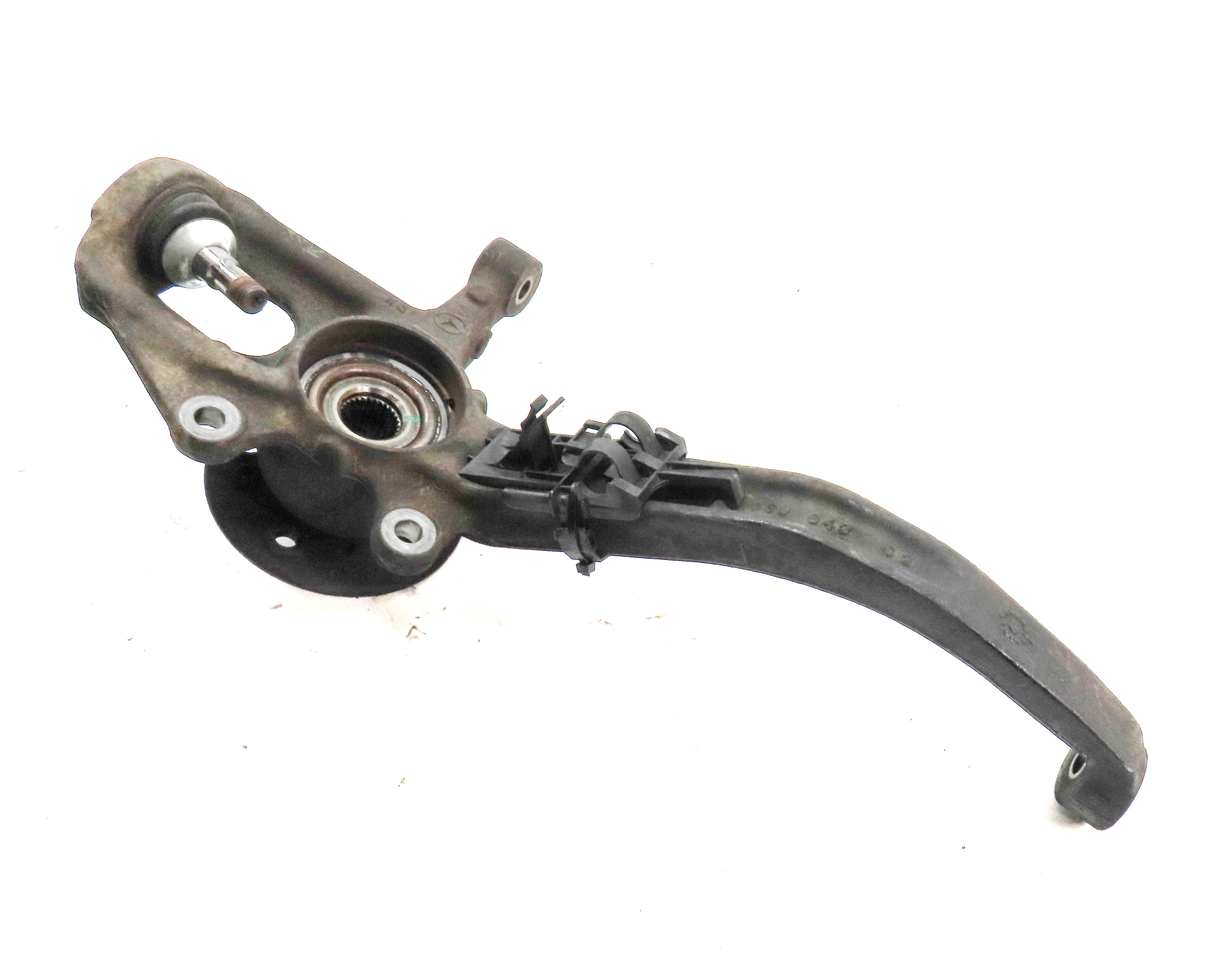 06-11 MERCEDES BENZ ML-CLASS (W164) LEFT FRONT DRIVER SPINDLE KNUCKLE WHEEL HUB — exact item pictured